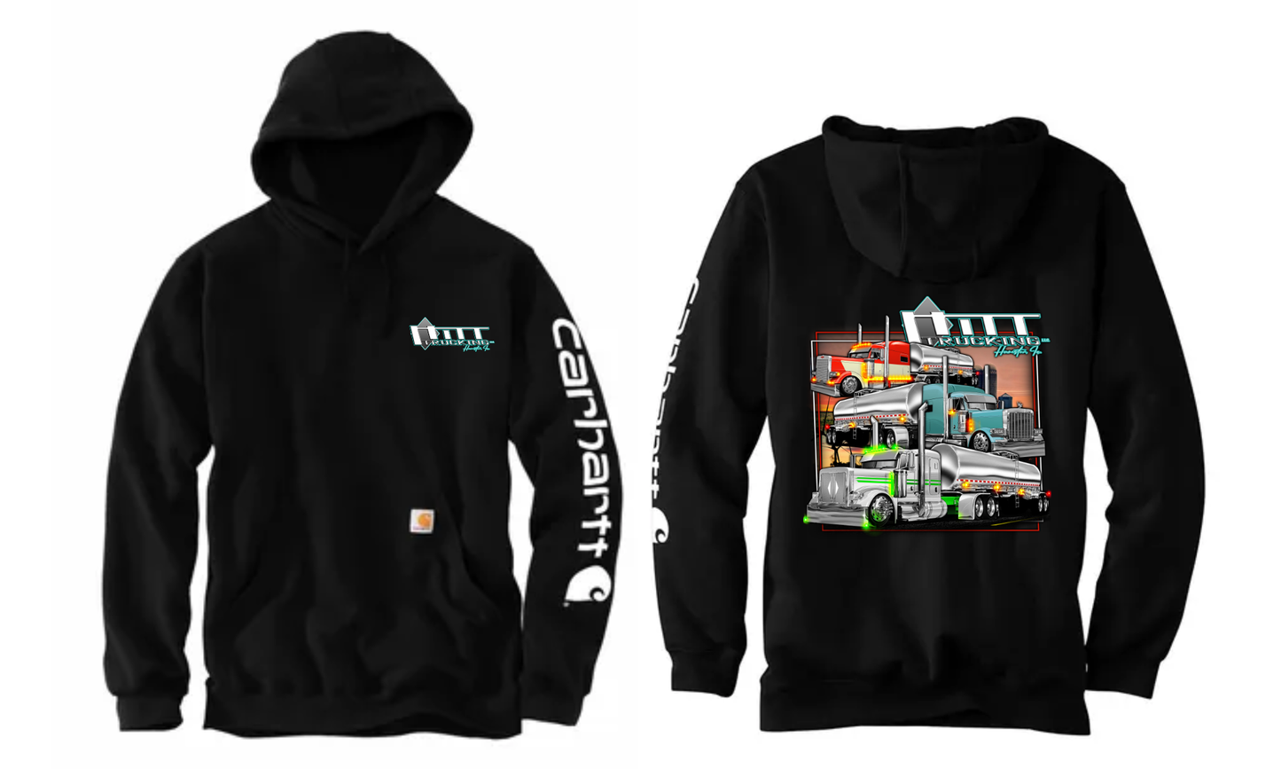3 Hitt Trucks Carhartt® Midweight Hooded Logo Sweatshirt