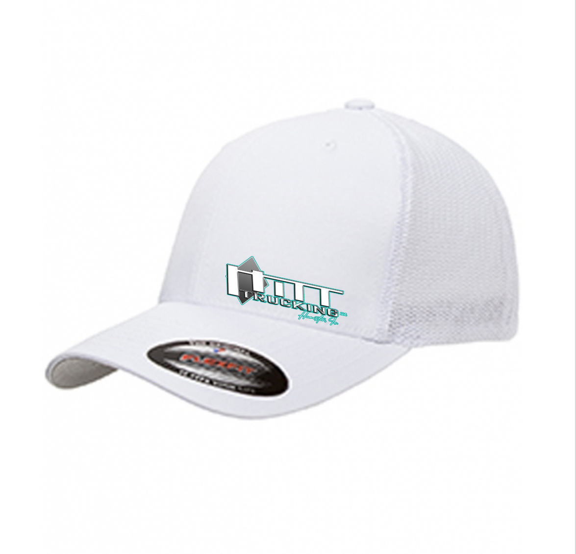 Hitt Trucking Flexfit Hat - Teal Logo