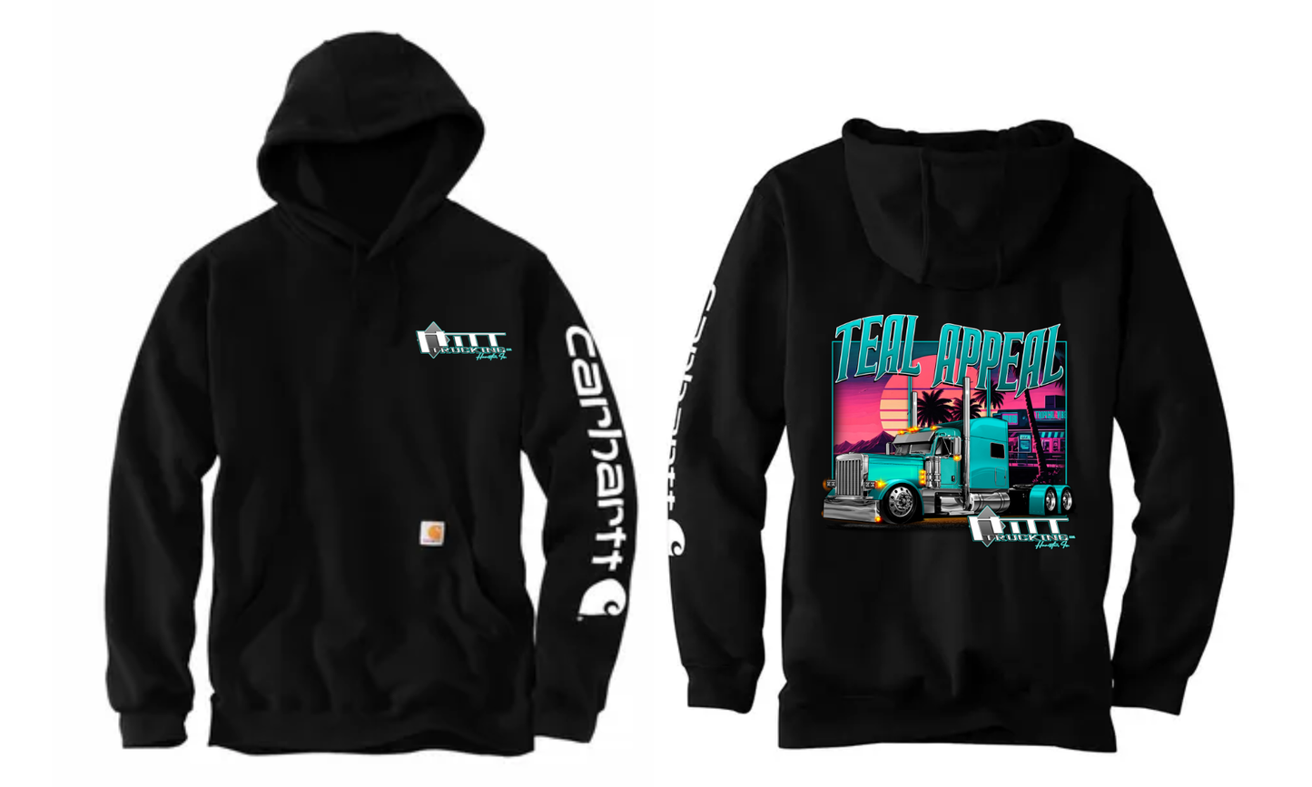 Teal Appeal Carhartt® Midweight Hooded Logo Sweatshirt