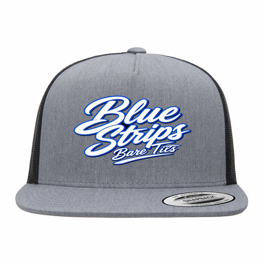 Blue Strips Hitt Trucking Co. Yupoong Classic Trucker Snapback
