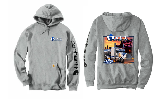 Blue Strips Carhartt® Midweight Hooded Logo Sweatshirt