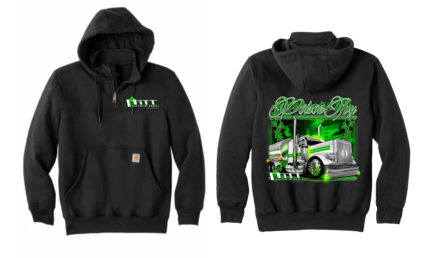 Poison Ivy Carhartt® Rain Defender® Heavyweight Hooded Zip Mock Sweatshirt