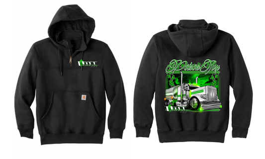 Poison Ivy Carhartt® Rain Defender® Heavyweight Hooded Zip Mock Sweatshirt