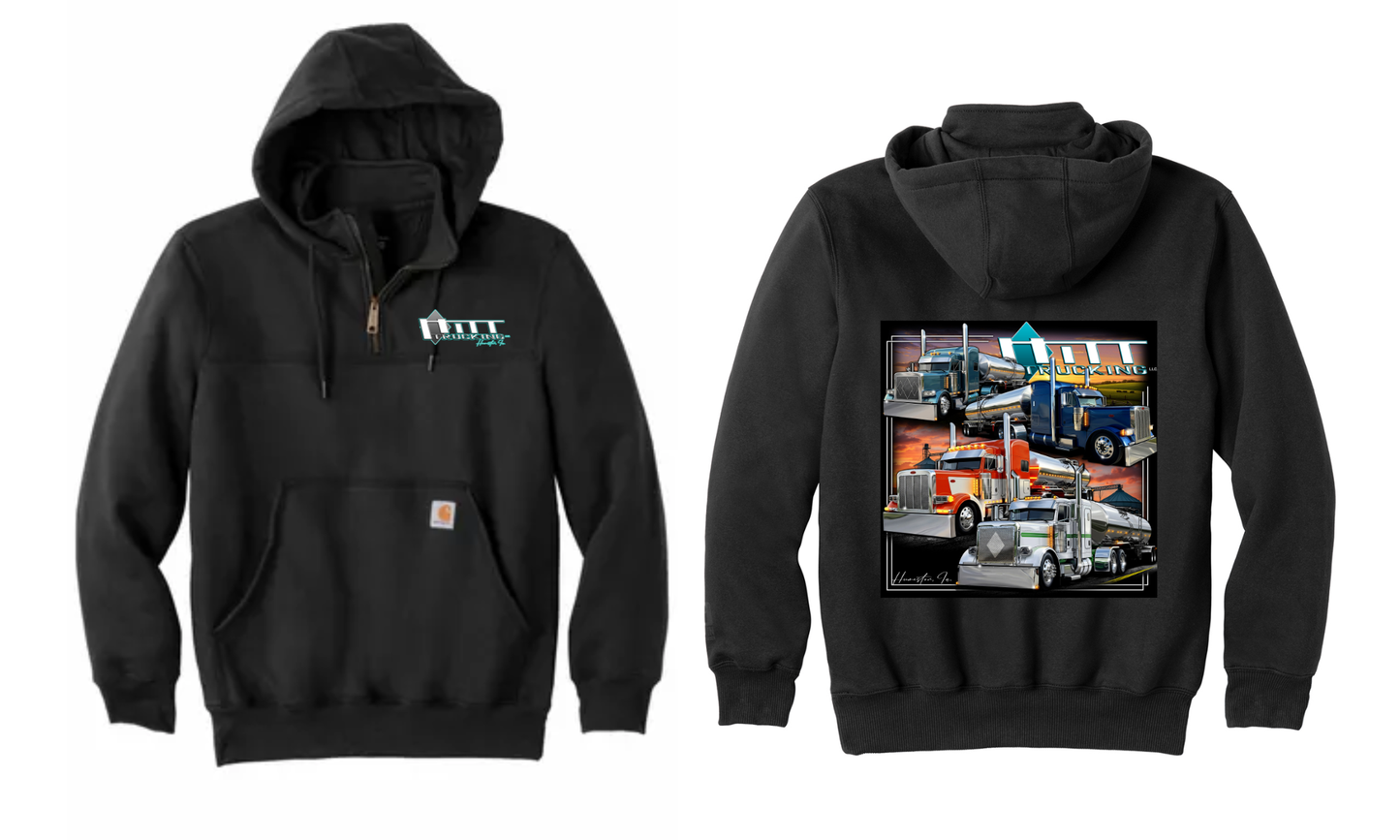 2026 4 Hitt Trucks Carhartt® Rain Defender® Heavyweight Hooded Zip Mock Sweatshirt