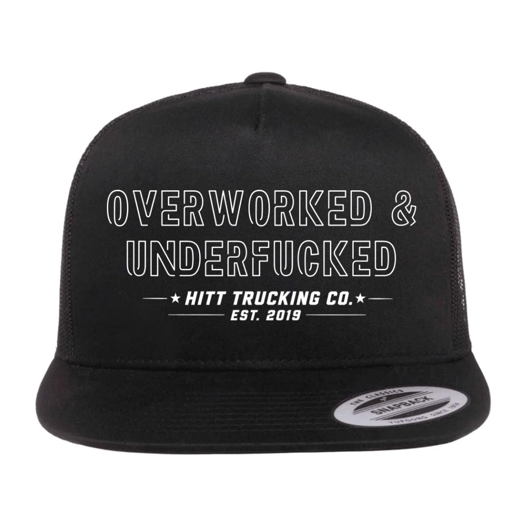 Overworked Yupoong Classic Trucker Snapback