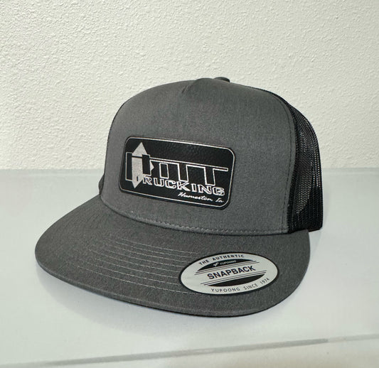 Hitt Trucking Hat - Black Leather Patch