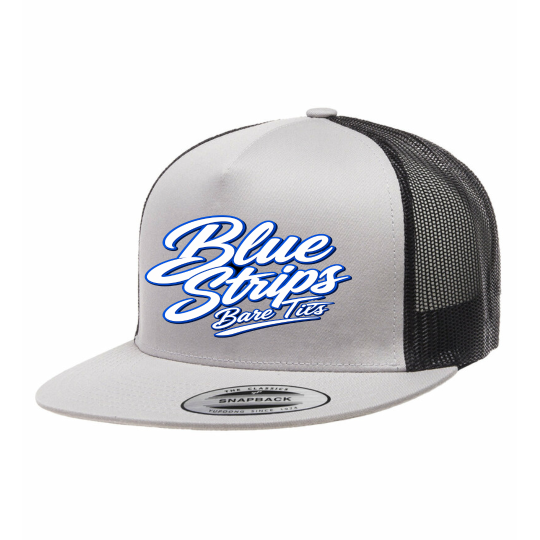 Blue Strips Hitt Trucking Co. Yupoong Classic Trucker Snapback