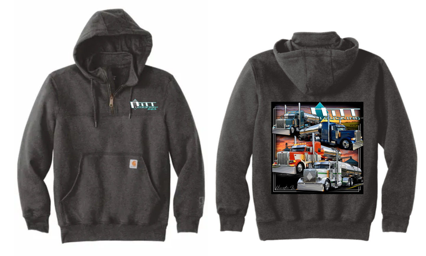 2026 4 Hitt Trucks Carhartt® Rain Defender® Heavyweight Hooded Zip Mock Sweatshirt